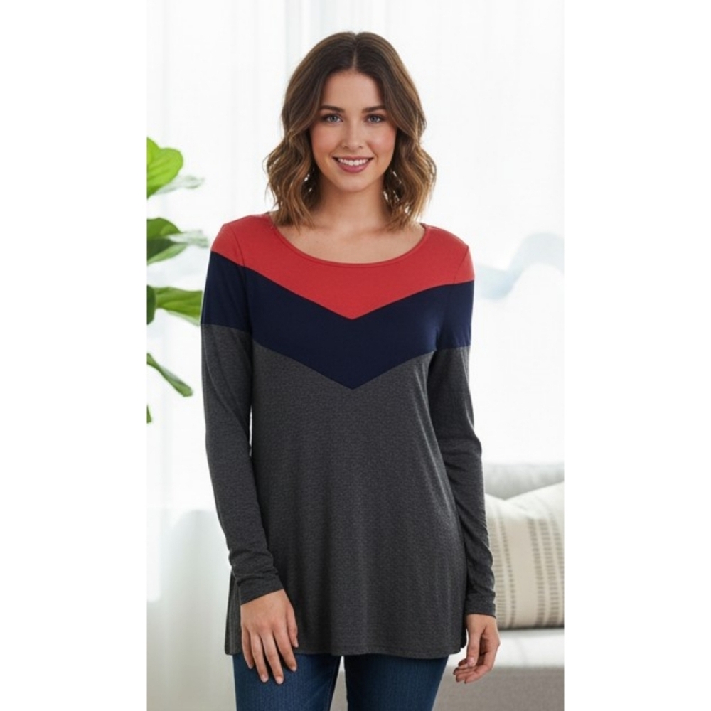 Andree by Unit Long Sleeve Tee Gray Size S